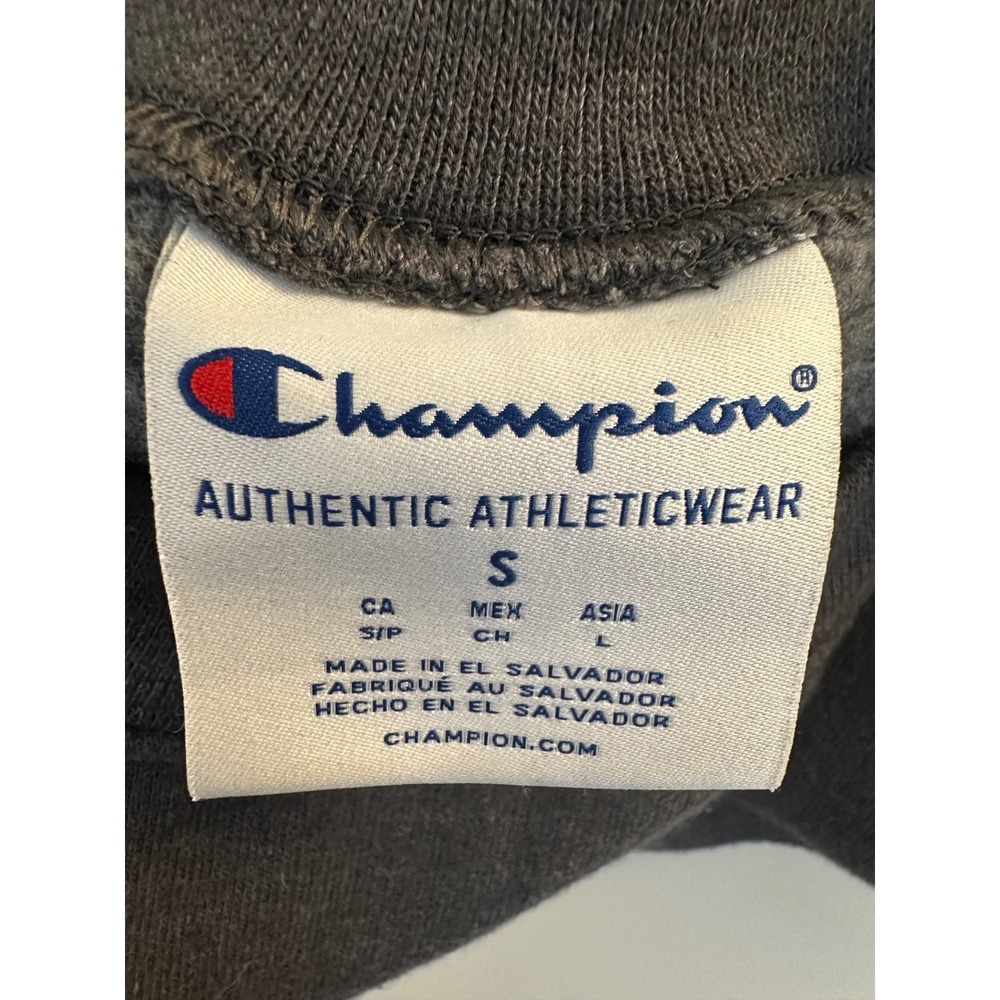 Champion Sweatshirt Unisex Small Gray Excellent Damien Arch Logo Pullover - Picture 7 of 11